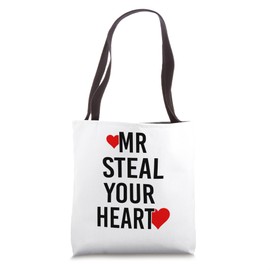 Mr Steal Your Heart For Boys Toddlers Valentine's Day kids Tote Bag