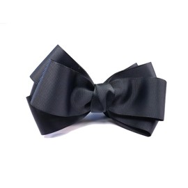 Cranes Collection GB285 Ribbon, Banana Clip, Made in Japan, For Daily Use, Large, Adult Hair Clip, Just Sand, Casual, Formal, Arrangement, Decorative, Anti-Slip, 13 Colors Available, Black