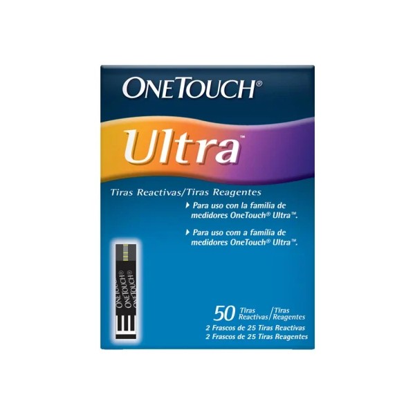 One Touch Ultra Tiras Reactivas 50 Piezas