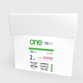 8.5 x 11 Excel One Carbonless Paper, 2 Part Reverse (Bright White/Pink) 3 Reams - 750 Sets