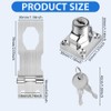 Flintronic Keyed Hasp Lock, 3 Inch Door Lock Hasps with