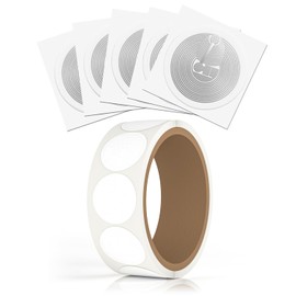 50pcs NFC Tags Blank Rewritable Ntag215 Stickers with Adhesive, Compatible with Tagmo and All NFC Devices