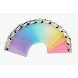 Zreal Mini Clipboard, 4.7x7.3 Inch Pretty Cute Memo Size Pocket Clipboard, A6 Clip Boards Plastic (12 Pack)