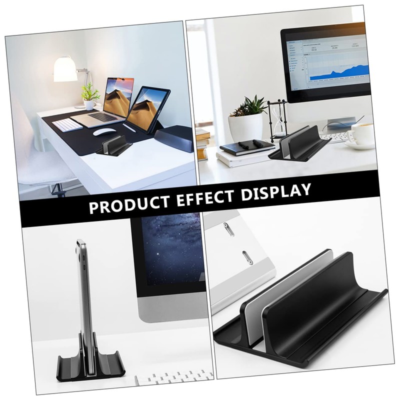 TEHAUX Aluminum Alloy Vertical Laptop Stand Portable Cooling Rack for