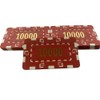 10 x Poker Casino Numbered Plastic Chip Plaques 74 x