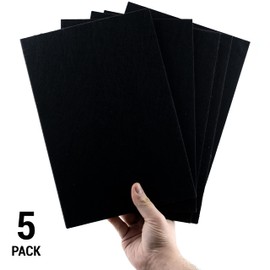 5 Pack Felt Furniture Pads 12"x8" Heavy Duty 1/5" Self Adhesive Felt Sheets Protector Felt Pads for Hardwood Floors Cuttable Furniture Pads for Furniture Feet Bed Chair Couch Table Legs