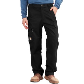 BOCOMAL FR Pants for Men Utility Cargo Pockets Flame Resistant/Fire Retardant Carpenter Water Oil Repellent Finish Black
