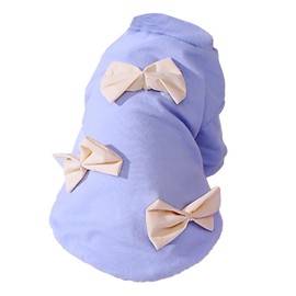 Cat Clothes Cute Vivid Colors Breathable Comfortable Kitty Costume for Spring Summer Fall Purple Blue XS