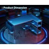ODK 40 Inch Small L Shaped Gaming Computer Desk with