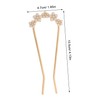 BIUDECO Hairpin for Women Pearl-adorned French Hairpin for Hair Bun