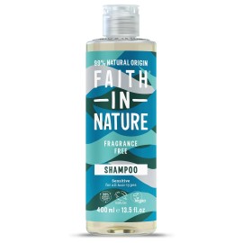 Faith in Nature Hypoallergenic Fragrance Free Shampoo for Sensitive Skin 13.5 Fl Oz Pack of 1