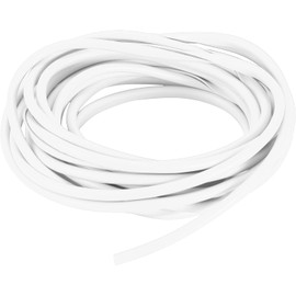 Car Door Edge Guards, 16Ft(5M) No Glue Universal Fit U Shape Rubber Edge Trim Car Door Protector Automotive Door Entry Guard Automotive Trim Car Door Edge Protector for Trucks Sedans SUV White