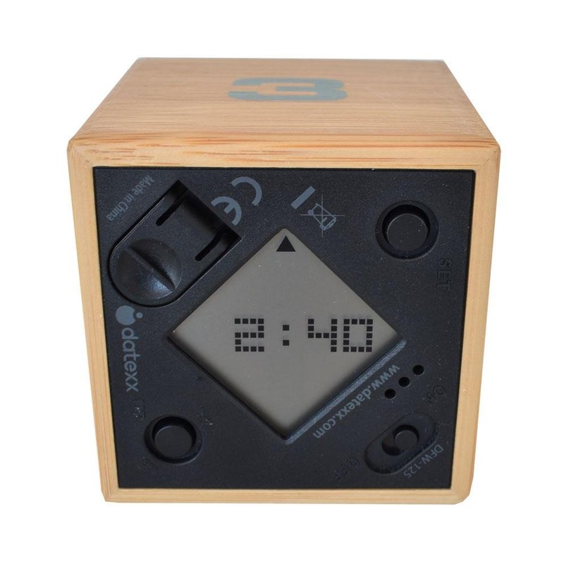 Miracle TimeCube - Natural Bamboo Wood, 1-4 Minute Timer for