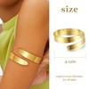 FUNRUN JEWELRY Arm Cuff Upper Arm Band for Women Gold