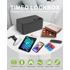 Safe Timed Lock Box, Phone Lock Box with Timer Unplug