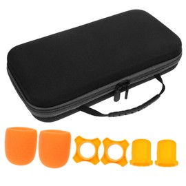 Levemolo 1 Set Microphone Carrying Case Compact Microphone Storage Bag with Accessories Lightweight Pouch for Easy Transport for Performers and Musicians Versatile Storage for Cables and