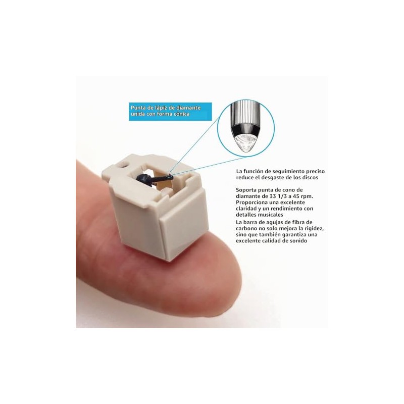 Pomya AT3600L DiamondRecord Player Needles, Aguja de Tocadiscos de Repuesto