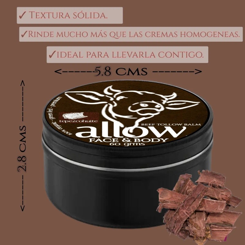 Crema Facial Sebo Bovino Tepezcohuite Antimanchas 60ml Todo Tipo De