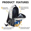 FLEXIMX Boys Backpack for Baseball Lovers Kids Toddlers Teens, Blue