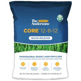 The Andersons Core 12-8-12 Professional-Grade Quick-Release Lawn Fertilizer - 18 lbs. Covers up to 5,000 sqft.