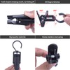20 Pcs Super Strong Plastic Swivel Hanging Hooks, Curtain Clips,