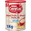Nestle CERELAC Wheat Based Baby Food Cereal with Mixed Fruit and Milk, 7 months+, Just Add Water, Vegetarian, Halal, No Added Sugar, 40 Servings per 1kg Tin (Pack of 1)