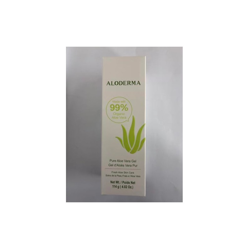 Aloderma Pure Aloe Vera Gel - Soothes and Hydrates Dry,