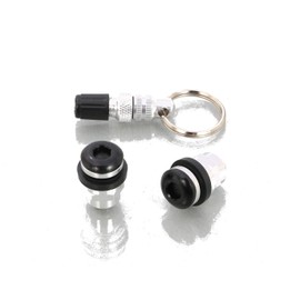 Kitaco 0901-509-00250 Invisible Air Valve Set Type 2 (Black) for K/CON Pro Tubeless Wheels