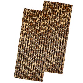 Leopard Print Paper Straws - Animal Print Straws - Safari Theme Party Supply - 50 Pack - Outside the Box Papers