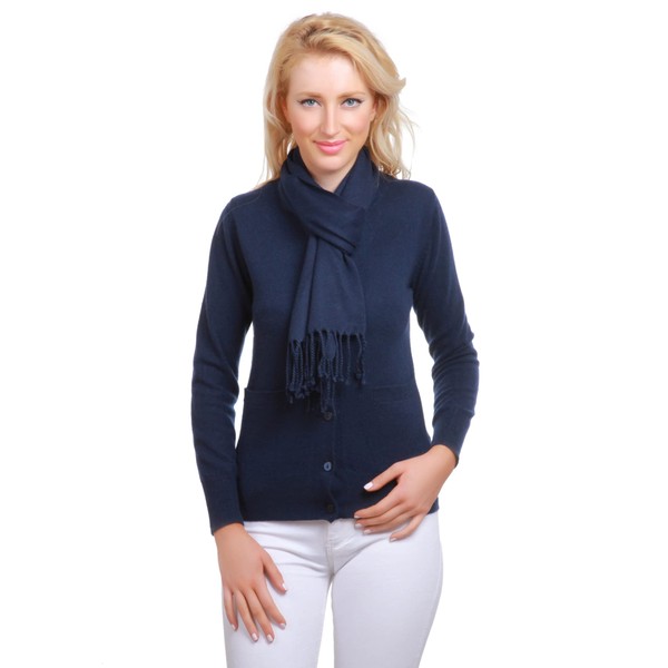 JL DE LA TOUR 100% Cashmere Scarf for Men and