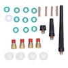 26Pcs TIG Welding Torch Tool Glass Cup Gas Lens Welding