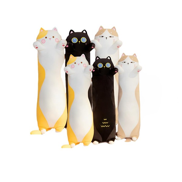 OPHRBU Long Cat Soft Plush Pillow 35.5inch Cute Cat Body