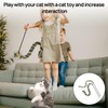 Dongnesi 2 Pcs Cat Toy Wand, Interactive Cat Wand Toy,