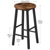 HOOBRO Bar Stools Set of 2, Counter Height Bar Stools,