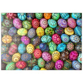 MyPuzzle Colourful Painted Easter Eggs from Lithuania - Premium 200 Piece Puzzle - MyPuzzle Special Collection by Starnberger Spiele