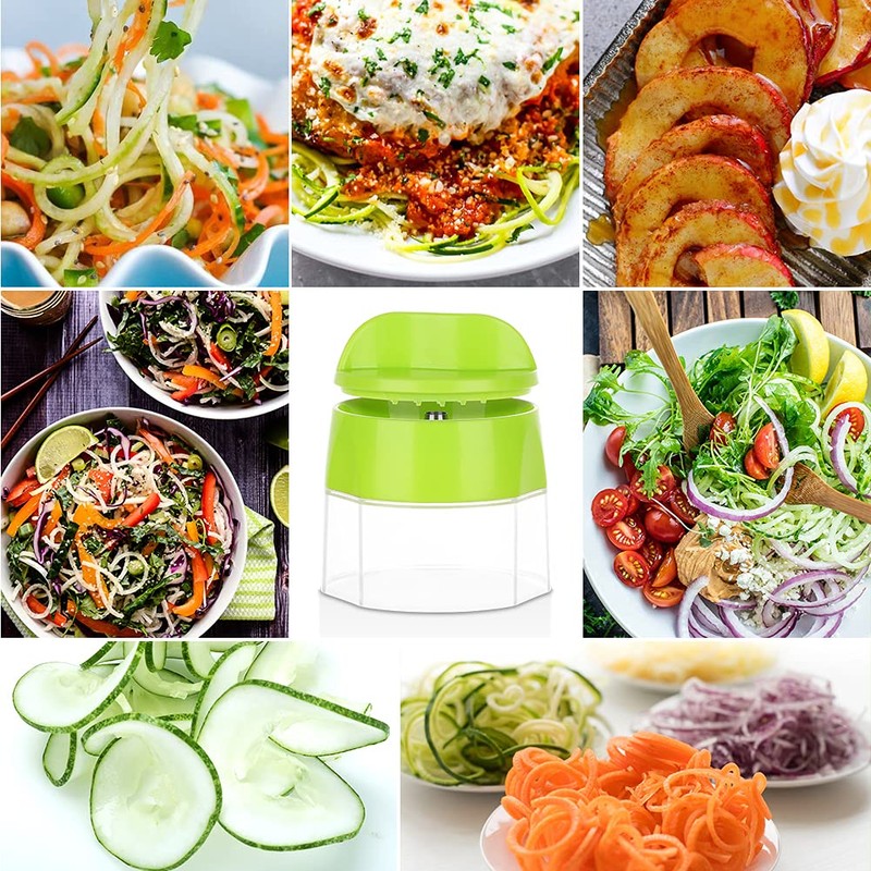 Spiralizer for Veggies, 4 in 1 Zoodles Zucchini Noodle Maker,