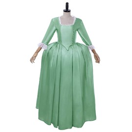 Women's Musical Hamilton Elizabeth Schuyler Angelica Peggy Cosplay Costume Dress Gown XL