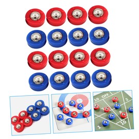 BESPORTBLE 16pcs Tabletop Shuffleboard Curling Games Shuffleboard Mini Balls Steel Small