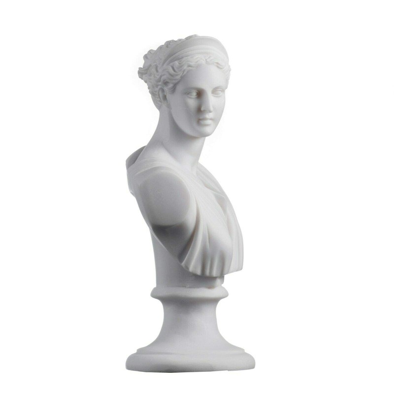 Artemis Diana Bust Greek Statue Nature Moon Goddess 8.66"