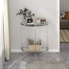 Carzi-Crea Acrylic Console Table 11.8" D x 23.6" W x
