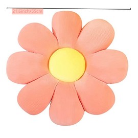 NatureMan Flower Floor Pillow Daisy Flower Shape Cushion Cute Seating Pad Plush Chair Cushion Throw Pillow Home Decoration for Girls Women a Reading, Bed Room, or Watching TV (pink, 55cm)