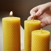 8 Set Kerzen aus Bienenwachs| Honigkerzen| Stumpenkerzen| Bienwachskerzen| Bienenwachs kerze|Geschenke