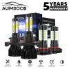 AUIMSOCO For Jeep Gladiator 2020-2023 4X White LED Headlights Hi/Lo