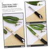 GRIRIW 2pcs Pepper Corers Ergonomic Chili Core Removing Tools for