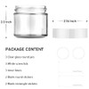 2 oz Glass Jars with Lids, Bumobum 3 pack Clear