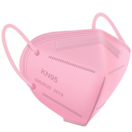 WWDOLL KN95 Face Mask 25 Pack, 5-Layers Mask Protection, Breathable KN95 Masks Pink