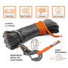 ALL-TOP Synthetic Winch Rope w/Hook & Isolator, 3/16in x 50ft,
