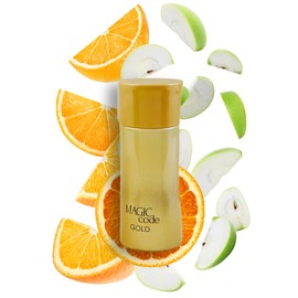 Magic Code Gold Eau de Toilette for Men 3.4 Fl. Oz. Oriental Spicy fragrance for men.