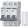 Chtaixi 3 Pole DIN Rail Mount Circuit Breaker, 10 Amp
