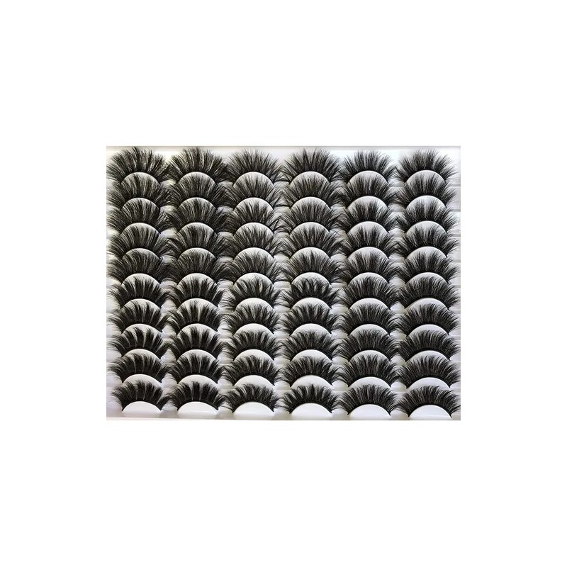 Kit De Pestañas Postizas 3d Pegamento 6 Estilos 10-20mm 30pc